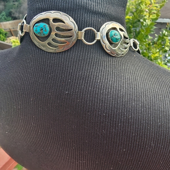 Native Navajo Bear Claw Belt or Larriet - Picture 15 of 16